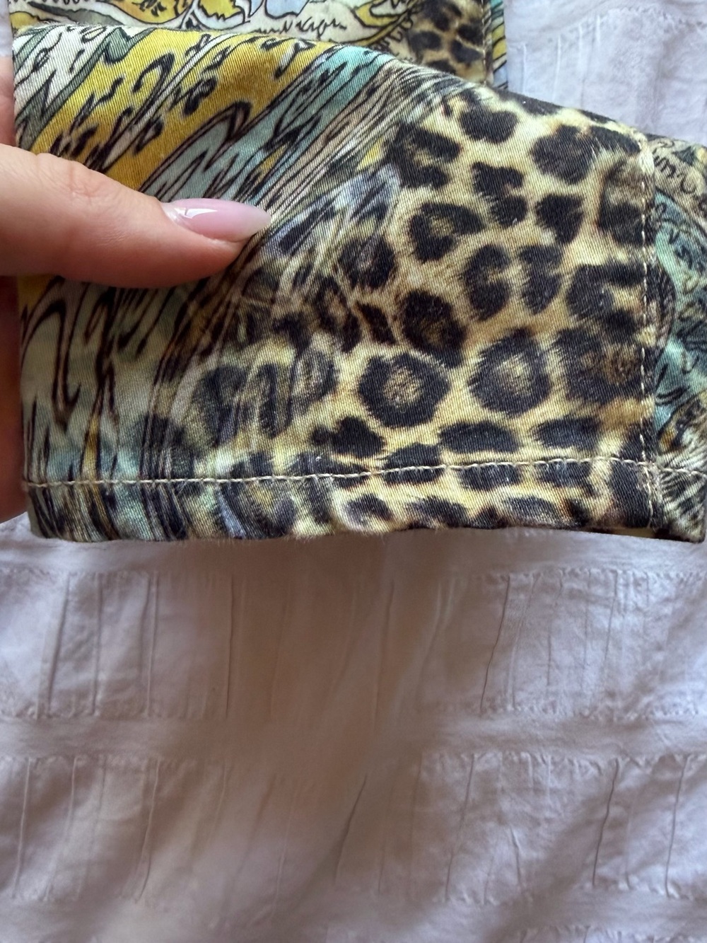 Marciano Leopard & Paisley Skinny Jeans - Brown, Black, Cream, Turquoise - Picture 8 of 9